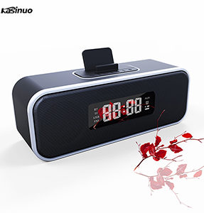 Portable Wireless Bluetooth Speaker 3D Stereo With LED Screen, Alarm Clock and Phone Holder