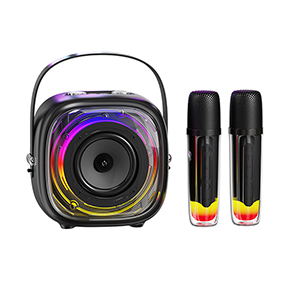 Kasinuo Bluetooth Karaoke Mini Wireless Microphone Speaker RGB Light 15W K60